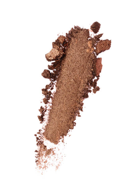 istock Smear of crushed shiny brown eyeshadow 687169934