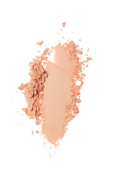 istock Stroke of crushed beige face powder 687169970