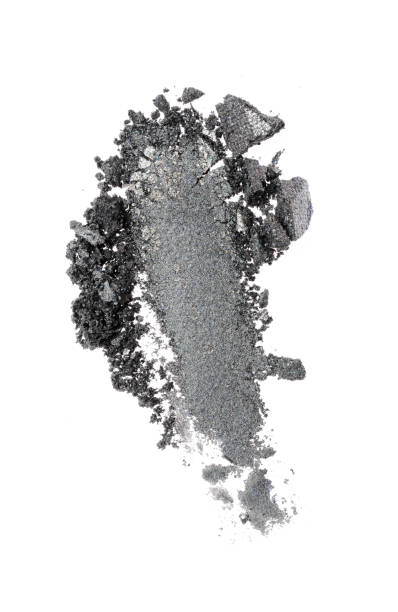 istock Smear of crushed shiny gray eyeshadow 687169978