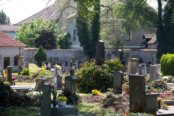 istock Cemetery in Prague, Czech Republic 687181178