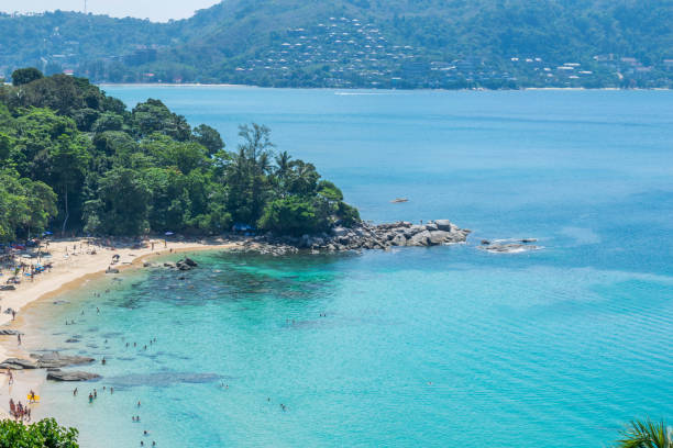 istock Laem Sing Beach at morning Taken from view point, Phuket, Thailand 687196300