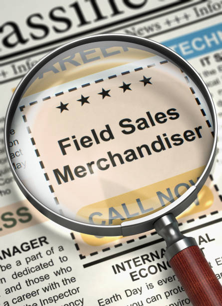 field sales merchandiser hiring now. 3d - for sale classified ad newspaper sale imagens e fotografias de stock