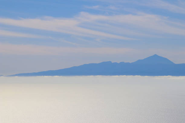 Silhouette of the island of Tenerife, seen from Grand Canary