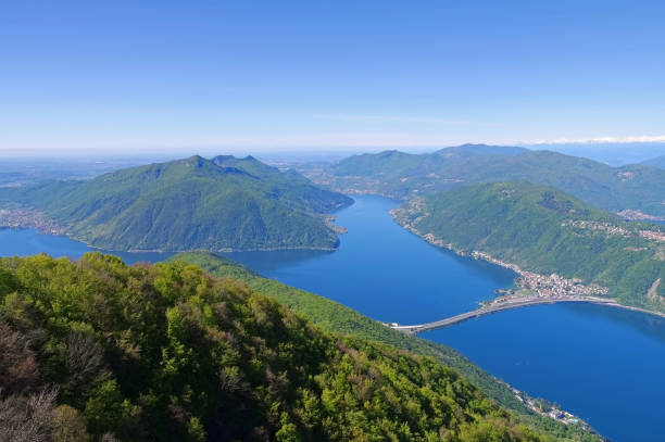 istock Lake Lugano as seen from Sighignola, Italy 687206988