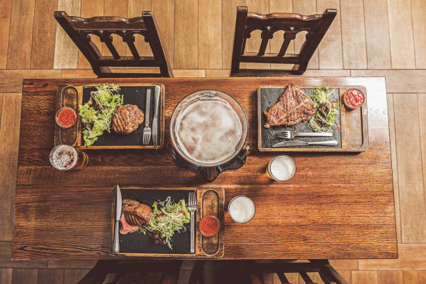 Assortment of hearty delicious food