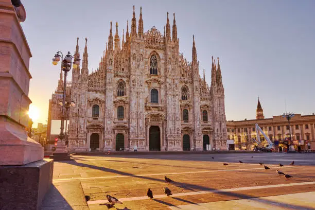 Photo of Milan Cathedral at sunrise