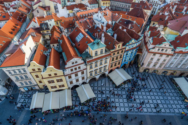 istock view over the old town of prague 687225124