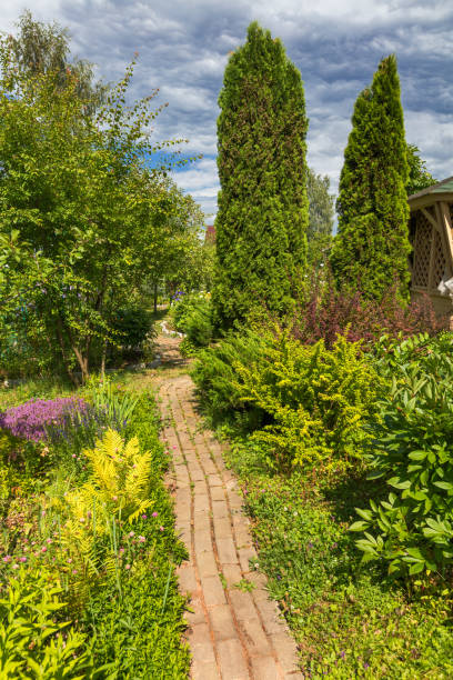 istock View on home green garden 687228516