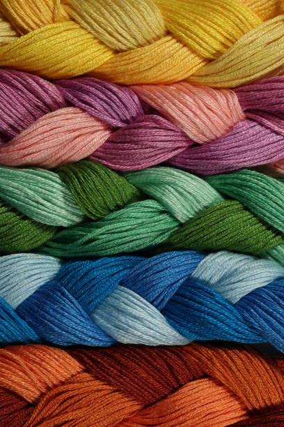 istock The pigtails from multicolored threads for embroidery 687236148