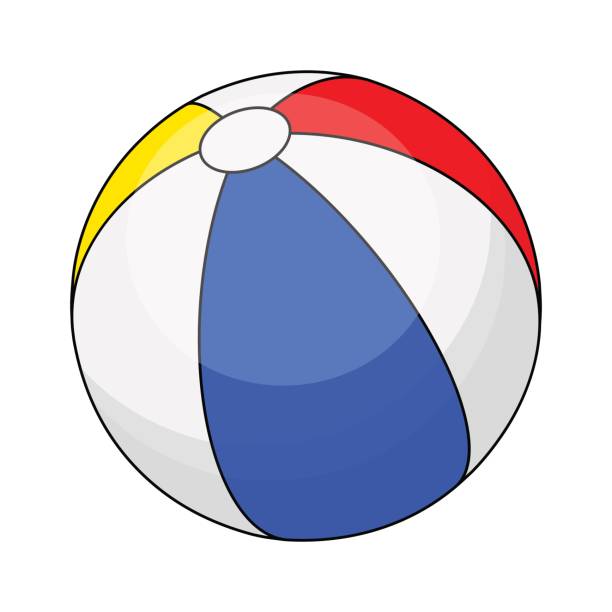 Beach Ball Vector Symbol Icon Design Stock Illustration - Download Image  Now - Balloon, Beach, Beach Ball - iStock