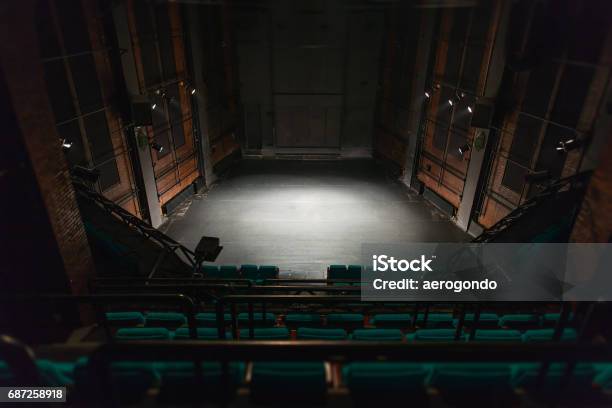 Empty Theater Stage Stock Photo - Download Image Now - Stage Theater, Theatrical Performance, Stage - Performance Space