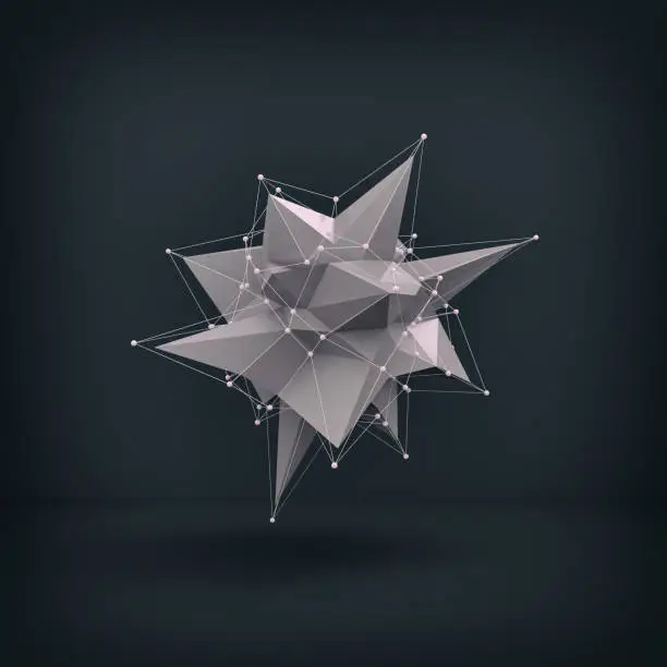 Photo of Abstract low poly object