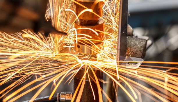 istock Spot welding Industrial automotive 687303790