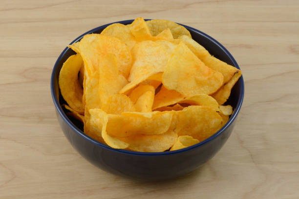istock Sour cream and cheddar cheese potato chips 687347538
