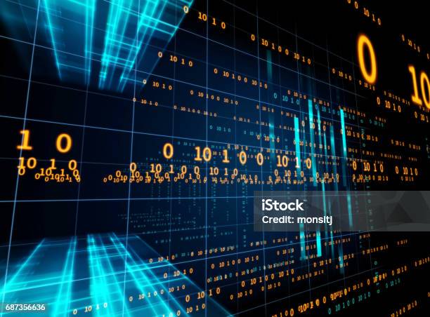 Code Numbers Background Digital Code Number Abstract Technology Background Stock Illustration ...