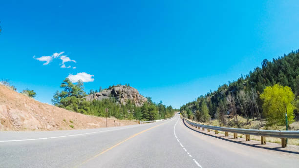 istock Driving East to Boulder on highway 36 687366540