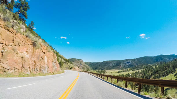 istock Driving East to Boulder on highway 36 687366566