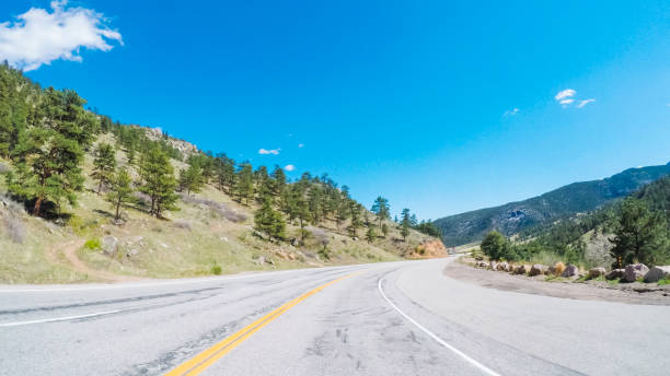 istock Driving East to Boulder on highway 36 687366572