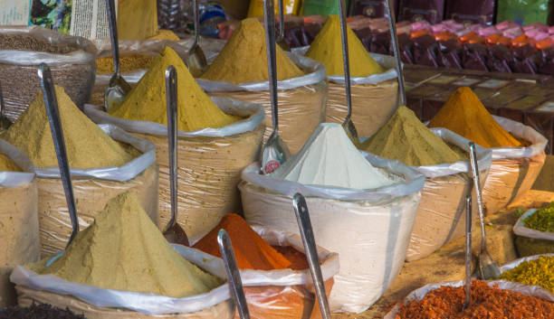 istock Spices market in India, North Goa, Arambol 687382388