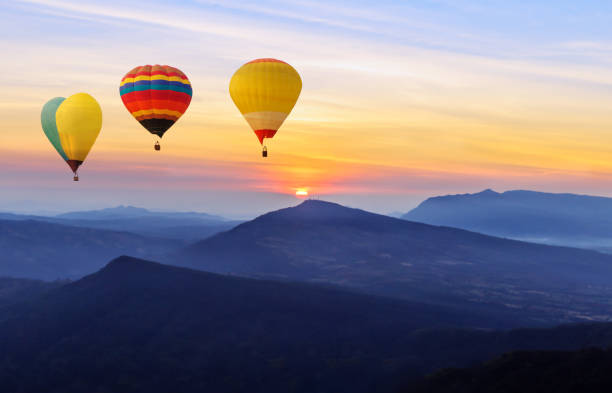 istock Beautiful sunrise and sky with mountain landscapes 687382710