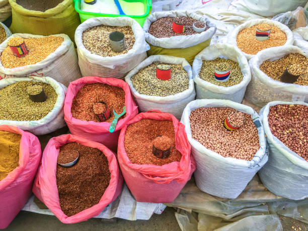 istock Seasoning and nut in the market 687385760