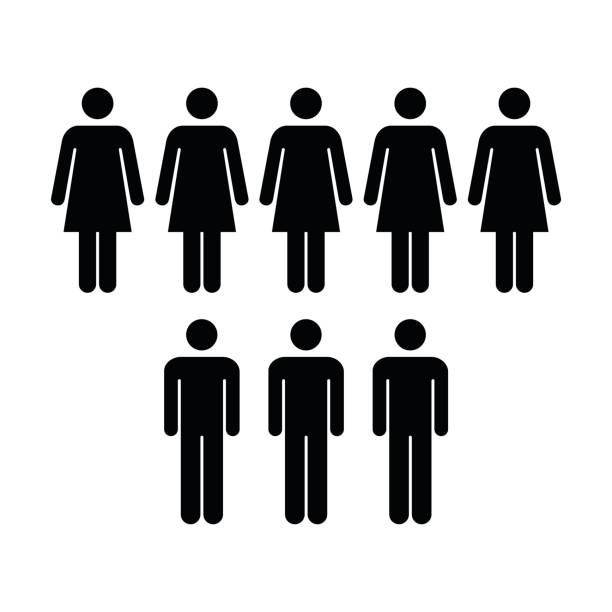 istock People Icon - Vector Group of Men and Women Team Building Pictogram Symbol 687385976