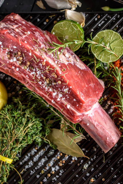 istock Raw Short Rib with Sea Salt and Pepper 687386046