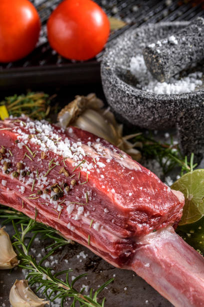 istock Raw Short Rib with Sea Salt and Pepper 687386140