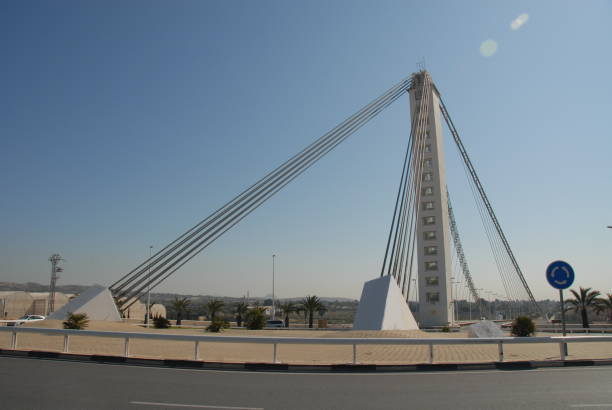 istock Single-hoisted cable-stayed bridge in Elche - Costa Blanca - Spain 687399500