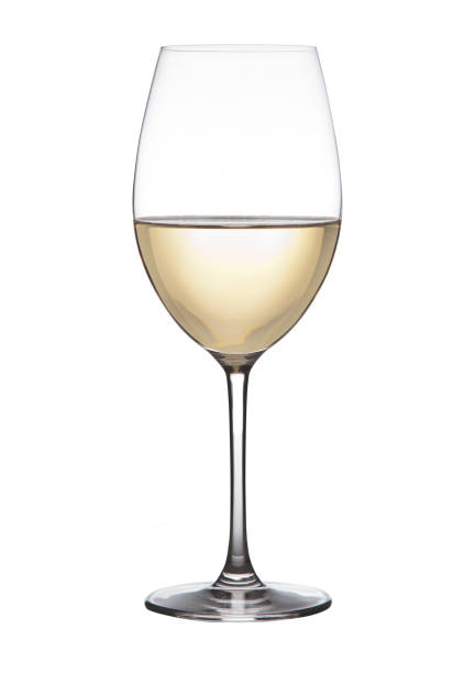 Wine Studio photo of a glass with white wine white wine stock pictures, royalty-free photos & images