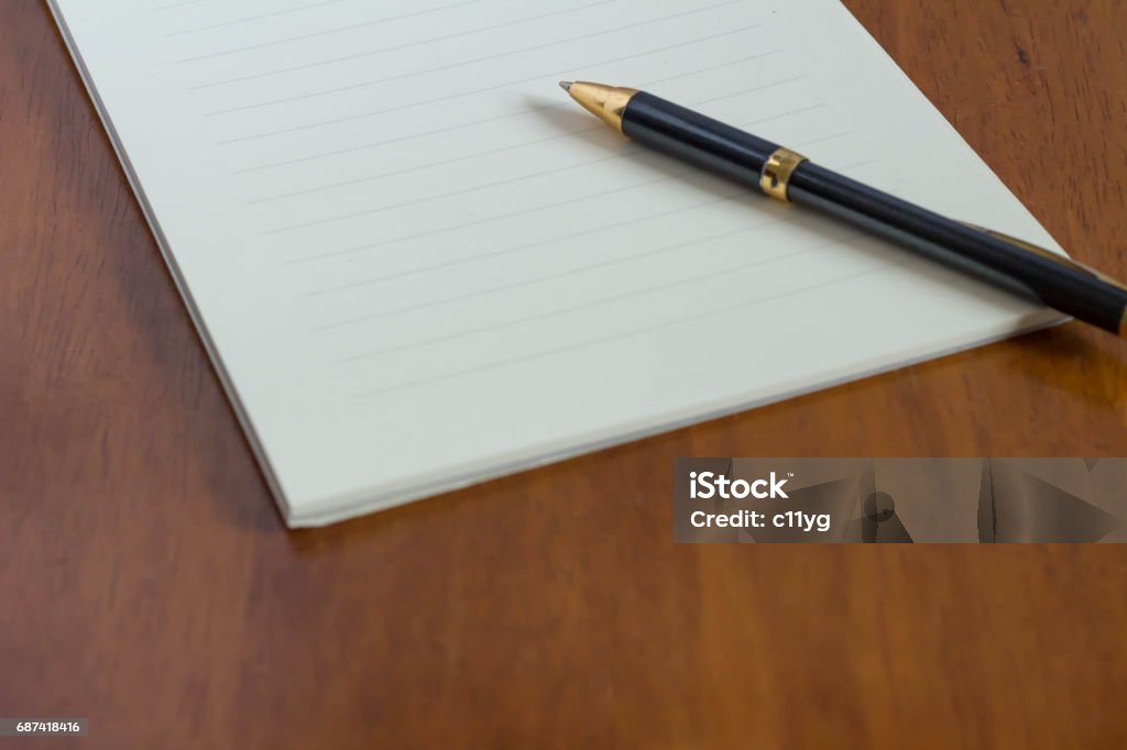 Letter and pen Ballpoint Pen Stock Photo