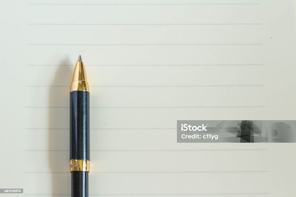 Letter and pen Ballpoint Pen Stock Photo