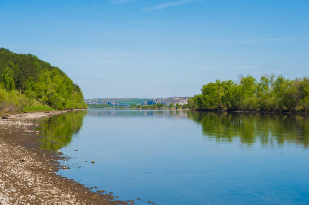 istock river sun summer Siberia Russia 687422890