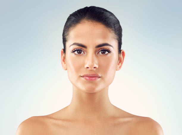 istock Even and clear skin tone in focus 687425176