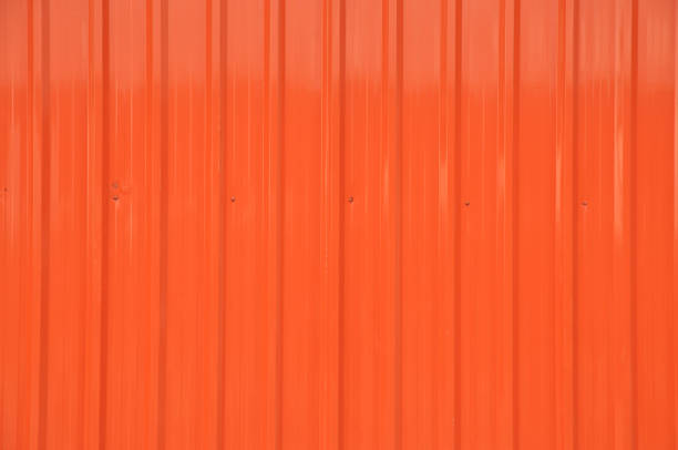 istock Metalsheet Background in orange color 687437588