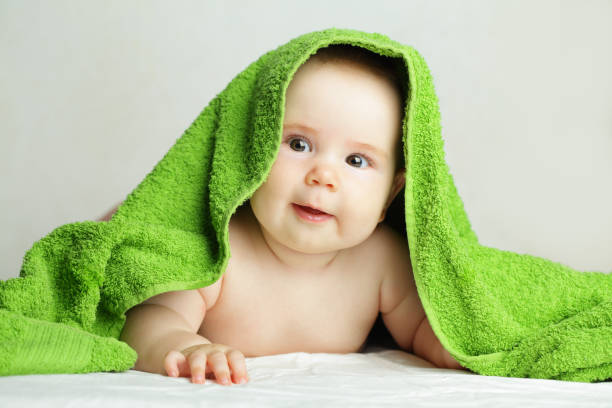 istock Cheerful baby, about 6 months old 687441436