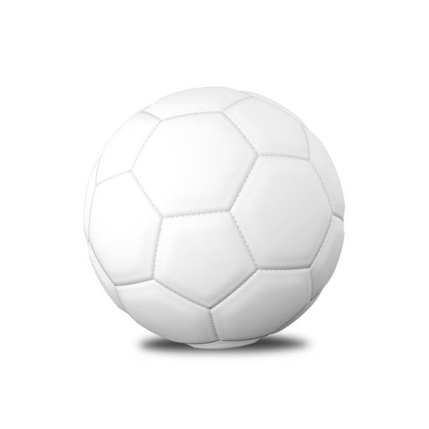 istock realistic white football or soccer ball on isolated white in 3D rendering 687445078