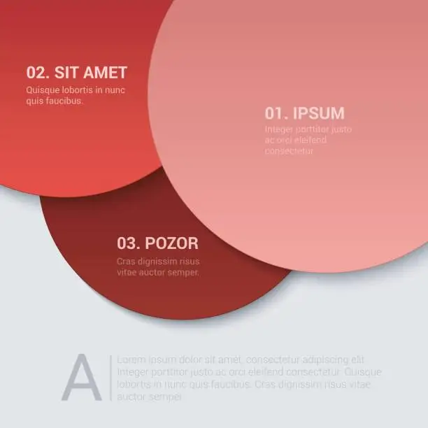 Vector illustration of Stylish modern enumeration corporate multicolor background numbering report template mockup. Place your text and logo. Templates collection.