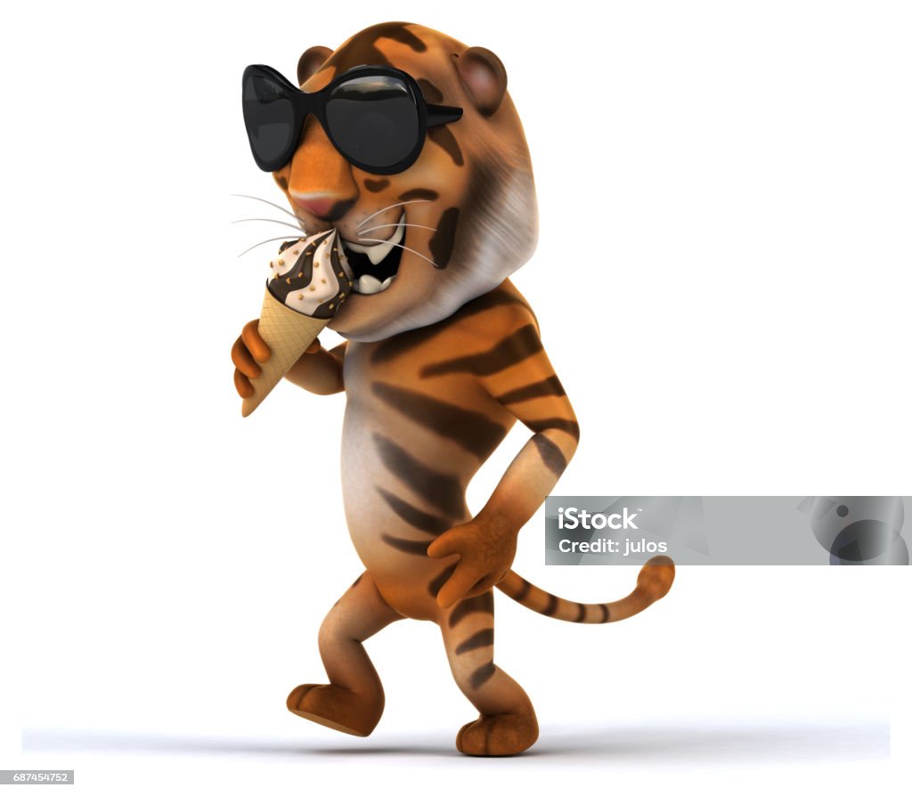 Fun Tiager Fun Tiger Stock Illustration - Download Image Now - Animal, Animal Body ...