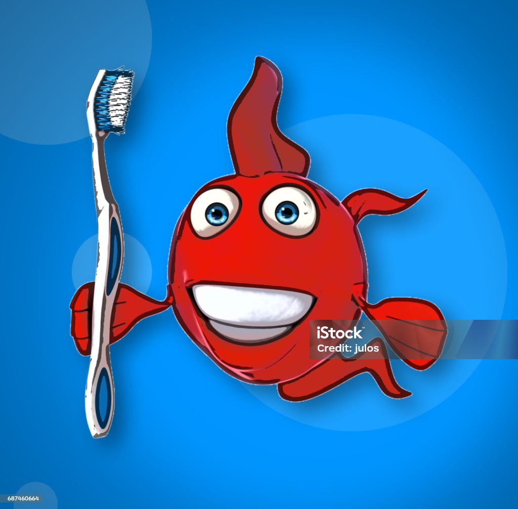 Fun Fish Graphic Fun Fish Stock Illustration - Download Image Now - Animal, Blue ...