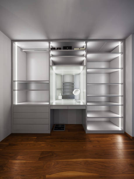 wide empty dressing room, witout clothes wide dressing room, interior of a modern house witout stock pictures, royalty-free photos & images
