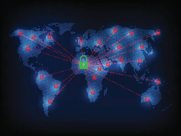 istock Ransomware alert,radar concept ,technology ,cyber secueity,cybercrime,world map  ,world map  furnished by NASA and draw by illustrator cc. 687478630
