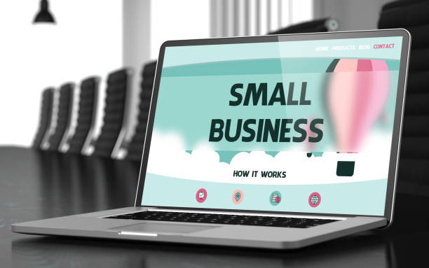 istock Laptop Screen with Small Business Concept. 3D 687479494