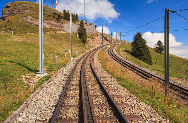 istock Mountain railroad on Mt. Rigi in Switzerland 687483074