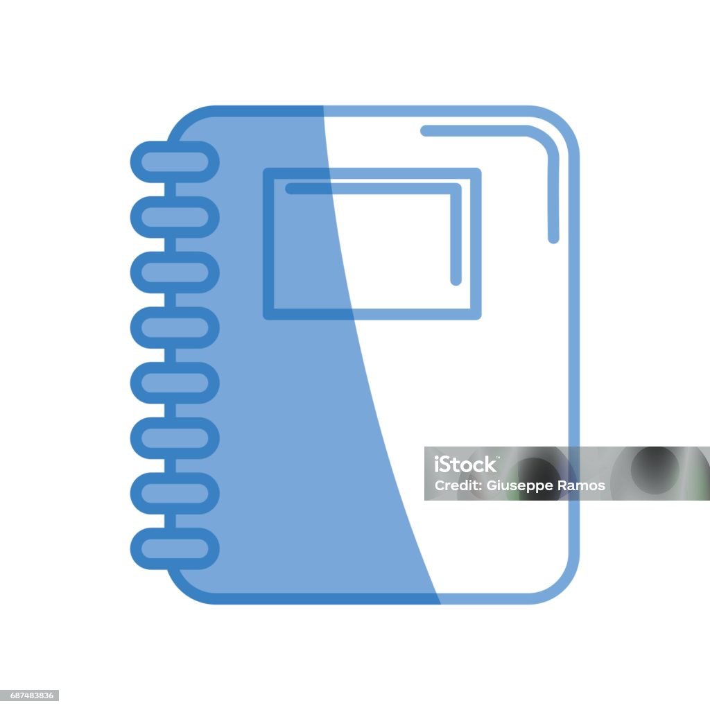 Notebook Rings Drawing Rings Notebook Tool To Study And Learn Stock Illustration - Download ...