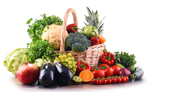 istock Assorted raw organic vegetables and fruits 687501838