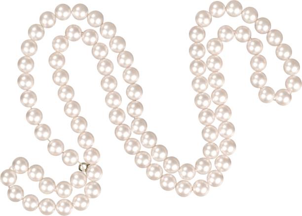 perla. - pearl jewelry white necklace fotografías e imágenes de stock
