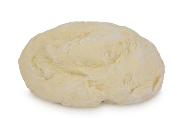 istock Yeast-based dough after rising isolated on white background 687511128