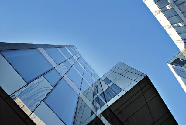 istock Modern office building. Architectural details of modern  building. 687512132