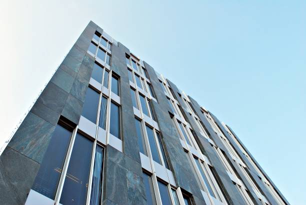 istock Modern office building. Architectural details of modern  building. 687512306